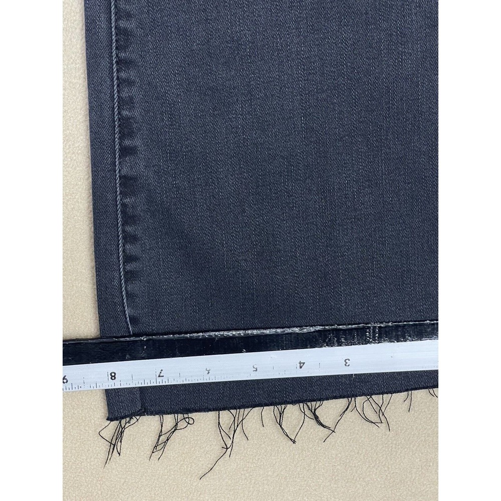 Hidden Happi Crop Flare Jeans Womens 24 Black Button Fly Pockets NWT - Picture 7 of 14